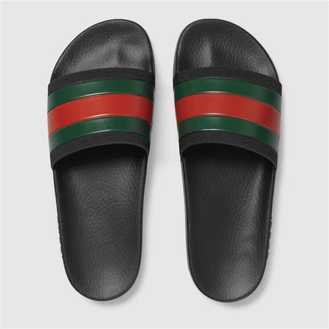 gucci fur slides snake|Gucci flip flops men's.